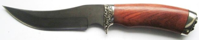 Нож Рыбак (литой булат, бубинго, мельхиор)