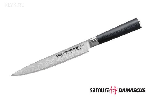 Нож кухонный Samura DAMASCUS SD-0045 для нарезки (нержавеющий дамаск 67 слоев)